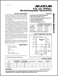Click here to download MAX3319EAE Datasheet