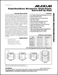 Click here to download MAX4091AUK+ Datasheet