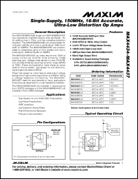 Click here to download MAX4437ESA Datasheet