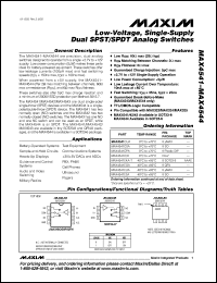 Click here to download MAX4542EUA+ Datasheet