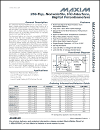 Click here to download MAX5419 Datasheet