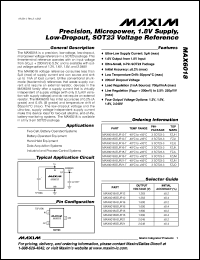 Click here to download MAX6018BEUR12 Datasheet