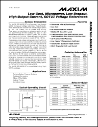 Click here to download MAX6107EUR Datasheet