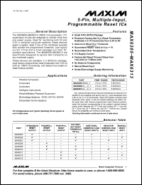 Click here to download MAX6305 Datasheet