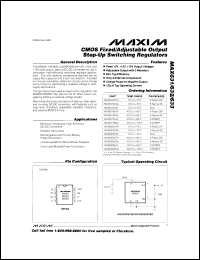 Click here to download MAX633XCSA Datasheet