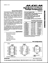 Click here to download MAX901ACPP Datasheet