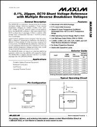 Click here to download MAX6138CEXR50 Datasheet