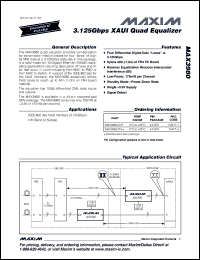 Click here to download MAX3980UTH+D Datasheet