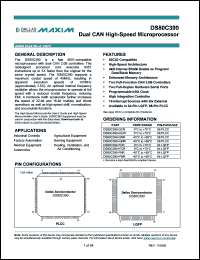 Click here to download DS80C390-FNR+ Datasheet