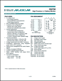 Click here to download DS2760BX Datasheet