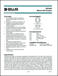 Click here to download DS2409P+T&R Datasheet