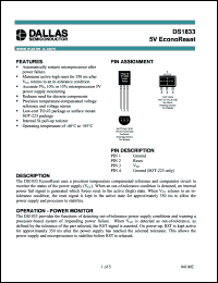 Click here to download DS1833-5+ Datasheet