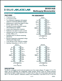 Click here to download DS1831S+ Datasheet