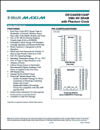 Click here to download DS1244Y-70+ Datasheet