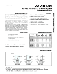 Click here to download MAX5465EXT-T Datasheet