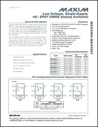 Click here to download MAX4594EXK+ Datasheet