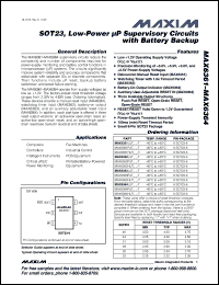 Click here to download MAX6362LUT31+ Datasheet