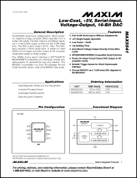 Click here to download MAX5541ESA-T Datasheet