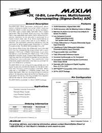 Click here to download MAX1403CAI+ Datasheet