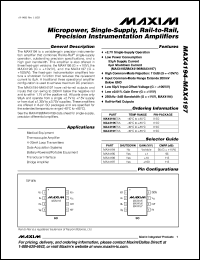 Click here to download MAX4195ESA-T Datasheet