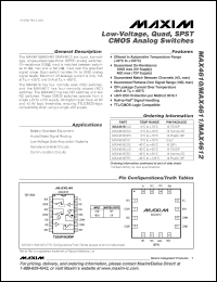 Click here to download MAX4610EUD-T Datasheet