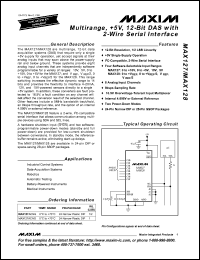 Click here to download MAX1274BCTC Datasheet