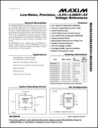 Click here to download MAX6250AEPA+ Datasheet