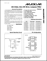 Click here to download MAX280CWE-T Datasheet
