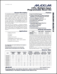 Click here to download MAX6306UK29D4 Datasheet