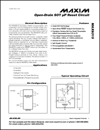 Click here to download MAX6315US44D4 Datasheet