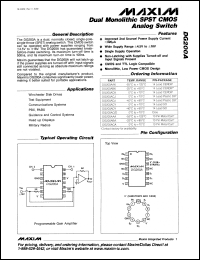 Click here to download DG200AAL/883B Datasheet