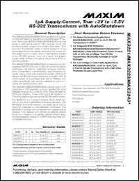 Click here to download MAX3223EEUP+ Datasheet