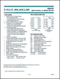 Click here to download DS2761BX/T&R Datasheet