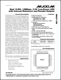 Click here to download MAX1190ECM+TD Datasheet