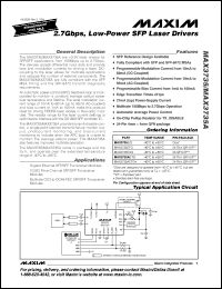 Click here to download MAX3735AE/D Datasheet