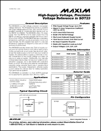 Click here to download MAX6035AAUR30+ Datasheet