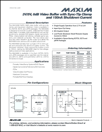 Click here to download MAX4090AALT+T Datasheet