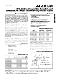 Click here to download MAX6642ATT9A Datasheet