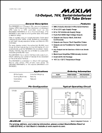 Click here to download MAX6920AWP Datasheet