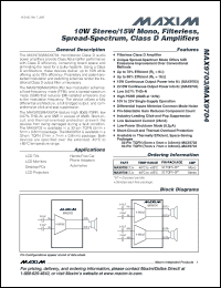 Click here to download MAX9704ETJ+T Datasheet