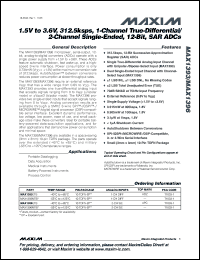 Click here to download MAX1396ETB+T Datasheet