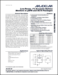 Click here to download MAX6776LTB+ Datasheet