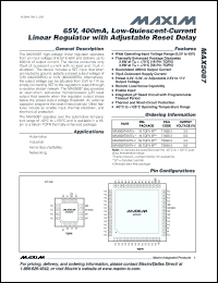 Click here to download MAX5087AATE+T Datasheet