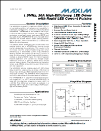 Click here to download MAX16818ATI+ Datasheet