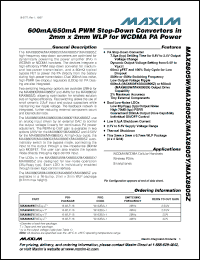 Click here to download MAX8805WEWEAE+T Datasheet