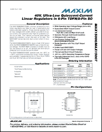 Click here to download MAX15006AATT+ Datasheet