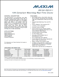 Click here to download DS1501WE+TR Datasheet