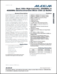 Click here to download MAX19999ETX+T Datasheet