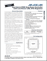 Click here to download MAX17020ETJ+ Datasheet