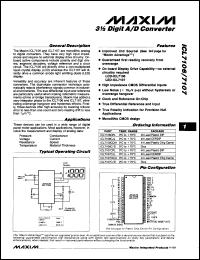 Click here to download ICL7106RCPL4 Datasheet